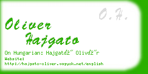 oliver hajgato business card